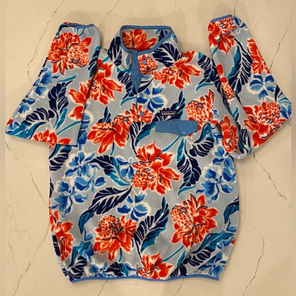 ❤️ Patagonia Discontinued Synchilla Fleece Pullover Hawaiian Manoa Dusk Blue - Picture 10 of 10